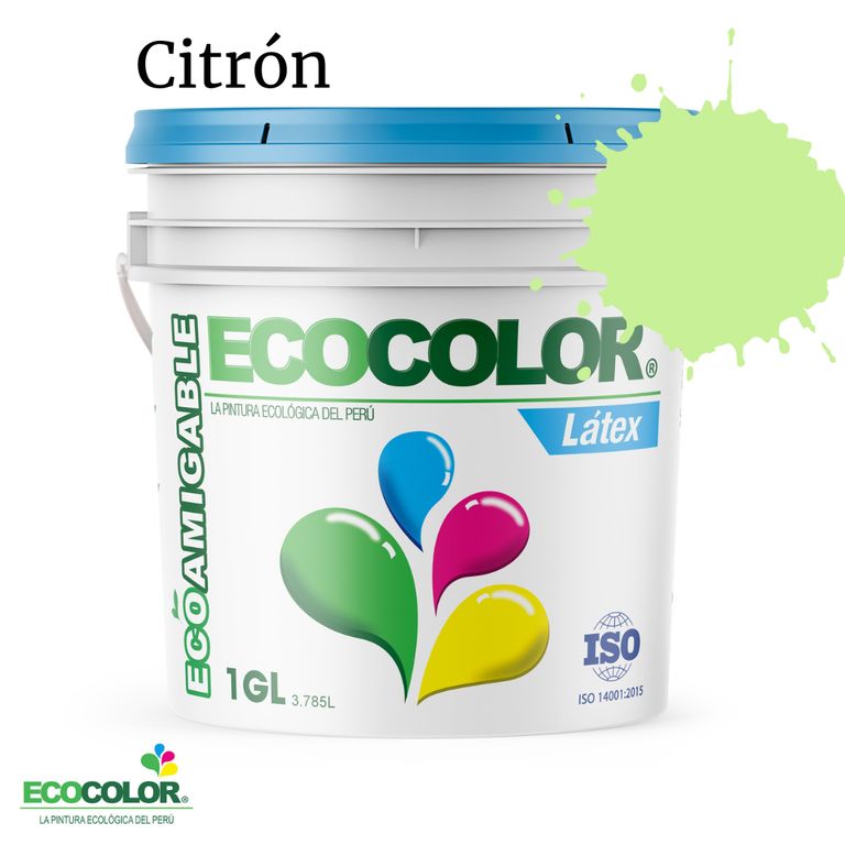 PINTURA ECOLÓGICA LATEX CITRON 1GL