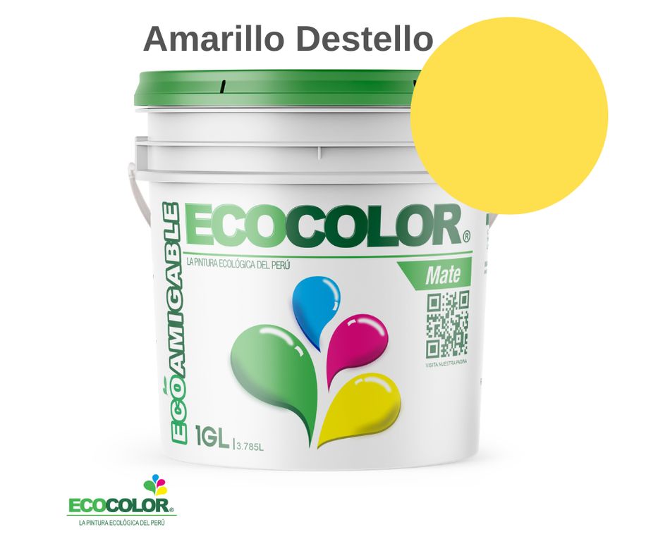 PINTURA MATE AMARILLO DESTELLO 1GL
