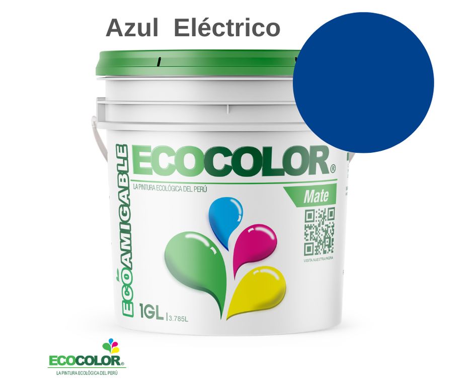 PINTURA MATE AZUL ELECTRICO 1GL
