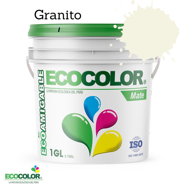 PINTURA ECOLÓGICA MATE GRANITO 1GL