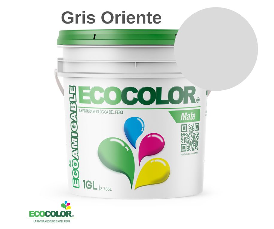 PINTURA MATE GRIS ORIENTE 1GL