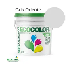ECOCOLOR - PINTURA MATE GRIS ORIENTE 1GL
