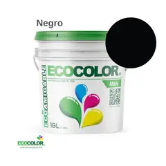 ECOCOLOR - PINTURA MATE NEGRO 1GL