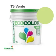 ECOCOLOR - PINTURA MATE TE VERDE 1GL