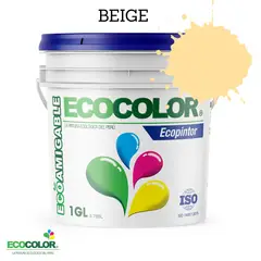 ECOCOLOR - PINTURA ECOLOGICA ECOPINTOR BEIGE 1GL