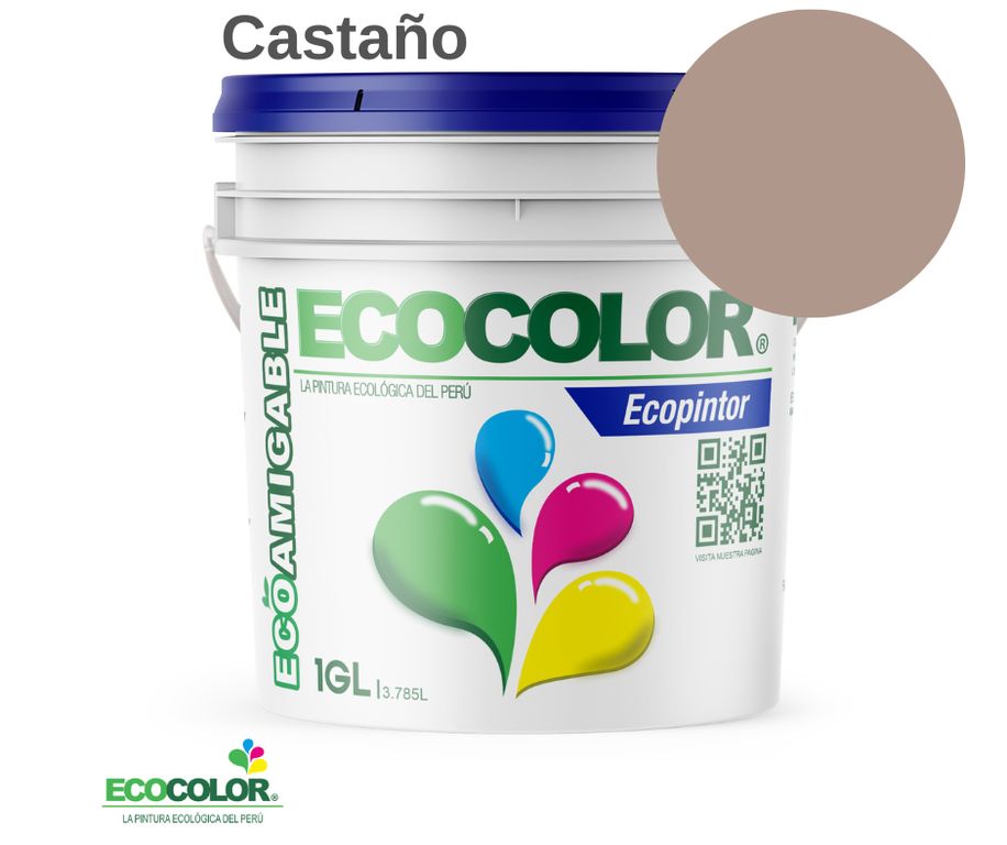 PINTURA ECOPINTOR CASTAÑO 1GL