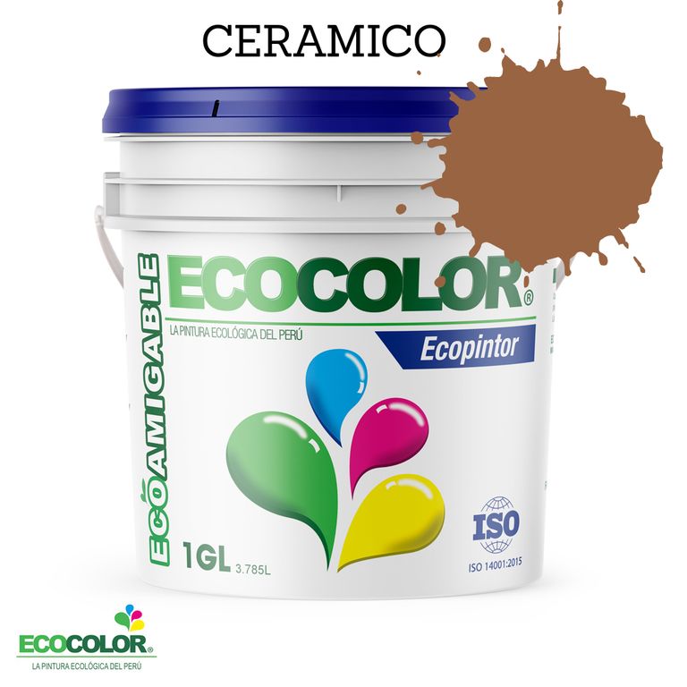 PINTURA ECOLOGICA ECOPINTOR CERAMICO 1GL