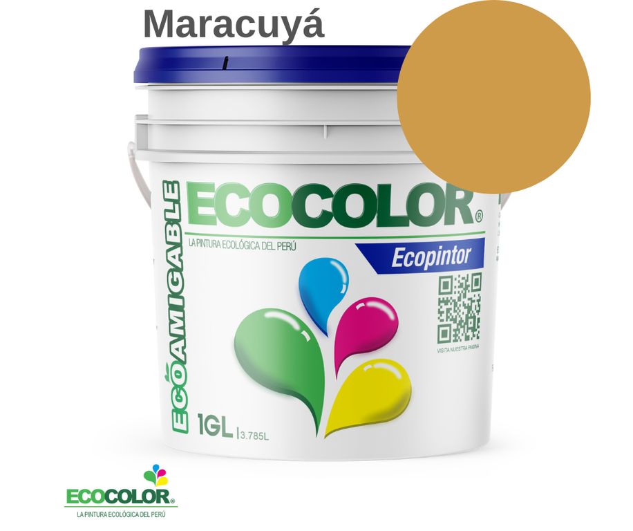 PINTURA ECOLOGICA ECOPINTOR MARACUYA 1GL