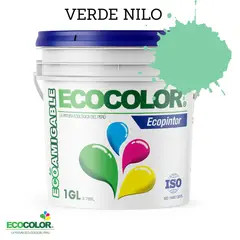 ECOCOLOR - PINTURA ECOLOGICA ECOPINTOR VERDE NILO 1GL