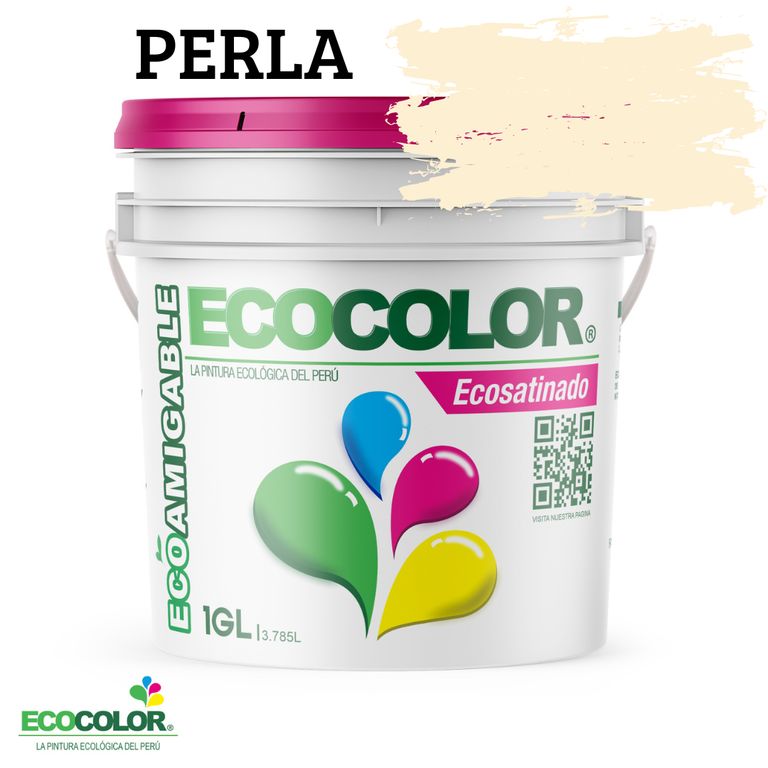 PINTURA ECOSATINADO PERLA 1GL