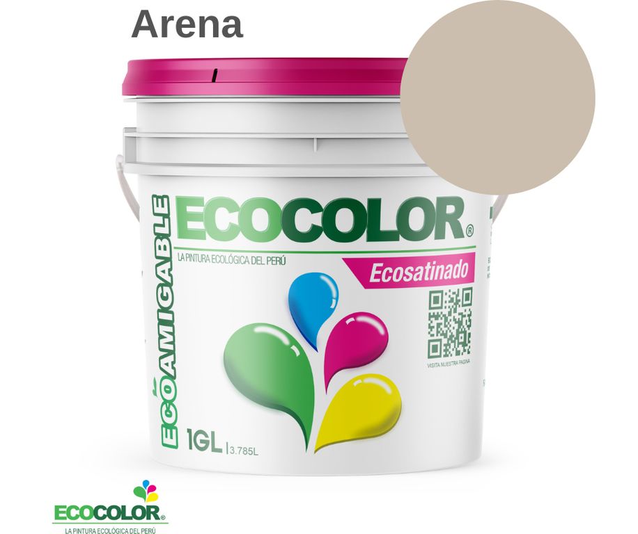 PINTURA ECOSATINADO ARENA 1GL