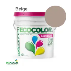 ECOCOLOR - PINTURA ECOSATINADO BEIGE 1GL
