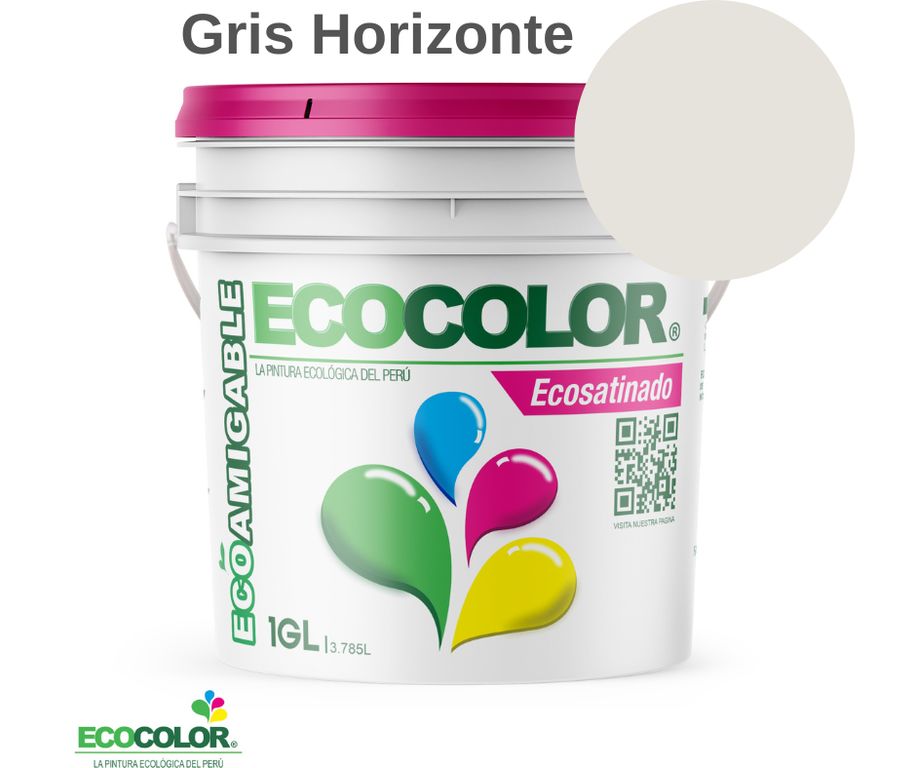 PINTURA ECOSATINADO GRIS HORIZONTE 1GL