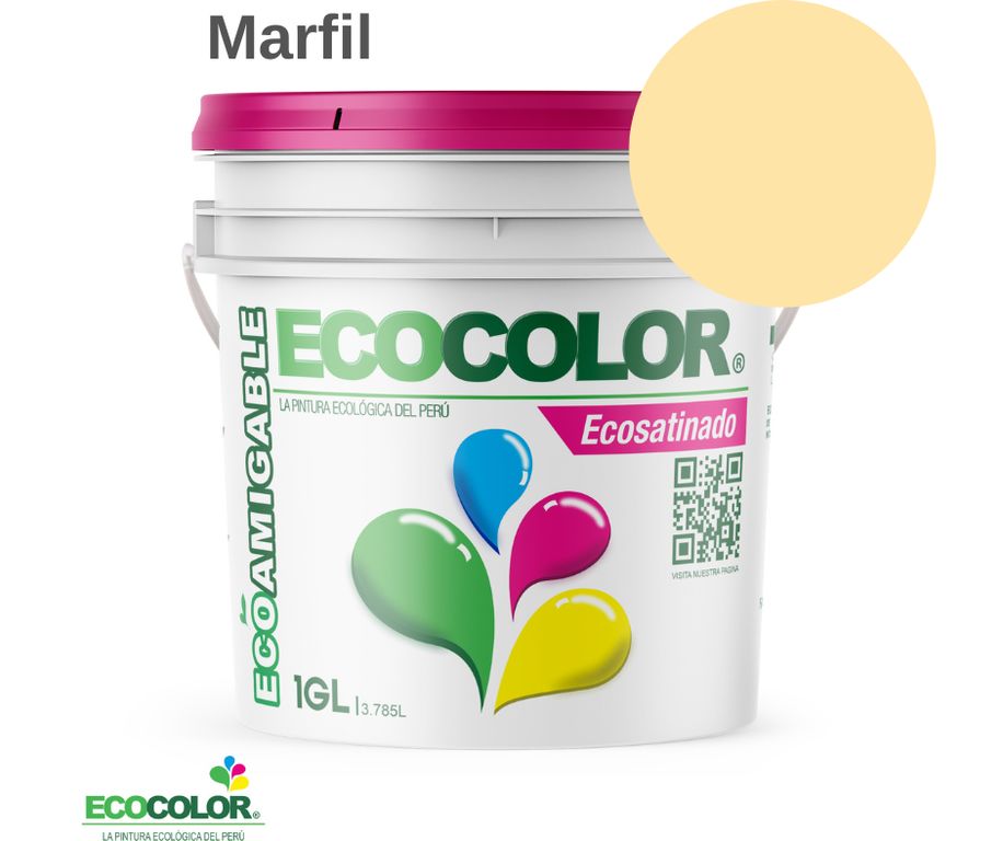 PINTURA ECOSATINADO MARFIL 1GL