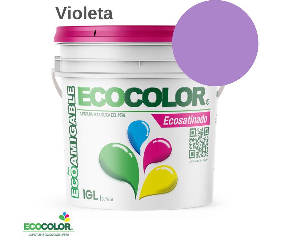 PINTURA ECOSATINADO VIOLETA 1GL