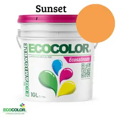 ECOCOLOR - PINTURA ECOLOGICA ECOSATINADO SUNSET 1GL