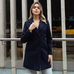 GENERICO - ABRIGO DE PAÑO LARGO DE MUJER