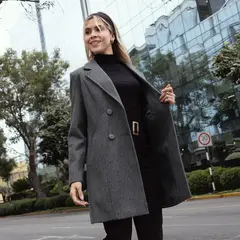 GENERICO - ABRIGO DE PAÑO LARGO DE MUJER