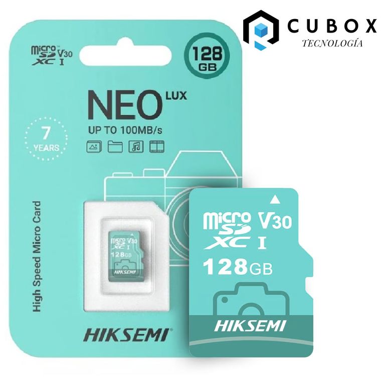 MEMORIA MICRO SD 128GB NEO LUX PARA CÁMARAS DE SEGURIDAD