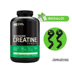 OPTIMUN NUTRITION - CREATINA MICRONIZADA 600G + STRAPS DE REGALO