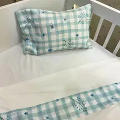 PLUMAS - Juego de Sábanas Checks