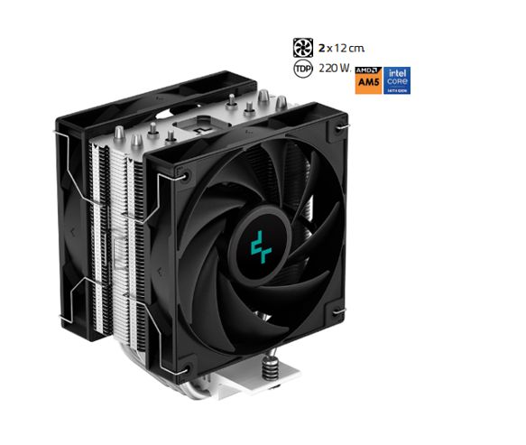 Disipador Por Aire AG400 PLUS Altura: 150mm Fan 2 x 12 cm. 220 W.