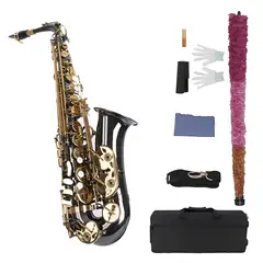 CALIFORNIA - Saxo Alto Original Negro Con Llaves Doradas Gold