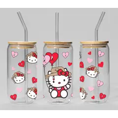 GENERICO - VASO TAPA BAMBU CON DISEÑO - MODELO8