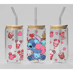 GENERICO - VASO TAPA BAMBU CON DISEÑO - MODELO14