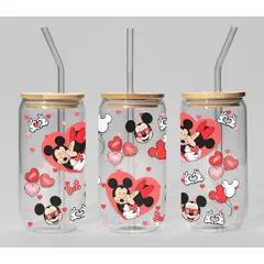 GENERICO - VASO TAPA BAMBU CON DISEÑO - MODELO15