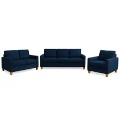 ALTO HOGAR - Juego de Sala 3 2 1 Emma Azul Cobalto - Tapiz Antifluido