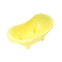 GENERICO - Baño tipo tina de plástico para hamsters color amarillo