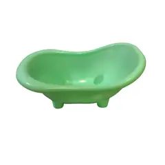 GENERICO - Baño tipo tina de plástico para hamsters color verde