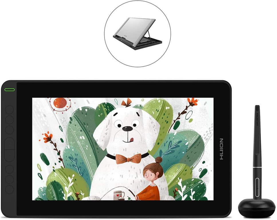 Kamvas 12 Tableta Grafica con Pantalla con Soporte Ajustable