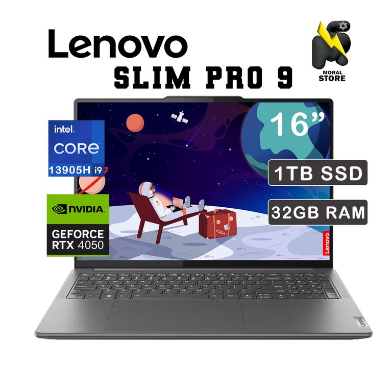 LAPTOP SLIM PRO 9 / INTEL CORE i9 - 13905H/ 32 GB RAM/ 1 TB SSD/ RTX4050 6GB/ 16 LED TÁCTIL