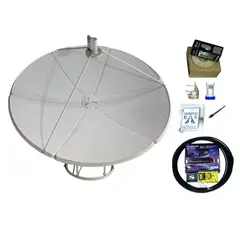 RST - KIT ANTENA PARABOLICA 180cm + DECO SATELITAL + LNBs BANDA C/KU