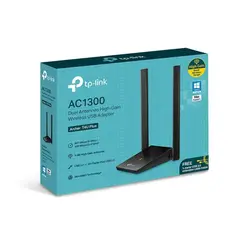 GENERICO - Adaptador Wi-Fi Usb Tp-Link Archer T4U Plus Ac1300, Velocidad 2.4Ghz, Conexión Rápida Y Ef