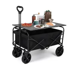GENERICO - Carrito Plegable Con Mesa Para Compras Para Llevar De Todo 220kg