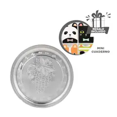 GENERICO - Bandeja Metalica Segura y Ligera 40x40cm Y+Regalo Agendita
