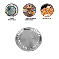 GENERICO - Pack2 Bandeja Metalica y Ligera 40x40cm Y+Regalo Agendita