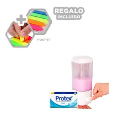 GENERICO - Pack4 Dispensador de Jabon en Blanco Y+Banderitas Adhesivas
