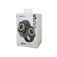 ARGOMTECH - Reloj Inteligente Skei Watch S55Bk - 2 Correas, Diseño Moderno Y Funcionalidad A