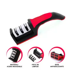 GENERICO - Pack4 Pulidor Ligero de Cuchillos Rojo Y+Papel de Regalo