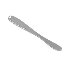 GENERICO - Cuchillo Mantequillero con Agujeros en la Hoja Tono Plateado