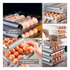 GENERICO - Pack4 Organizador Huevos 2 N en Plomo Y+Regalo Agendita