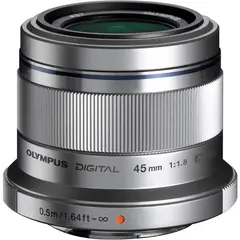 OLYMPUS - M.Zuiko Digital 45mm F1 .8 Lens - Plata