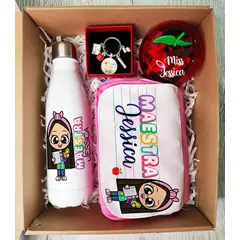 M MATIX SHOP - Matix-Regalos Personalizados- Dia del Maestro- Termo+ Neceser+ Manzana