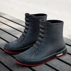 TIOZONEY - Bota de Agua Hombre-Rojo