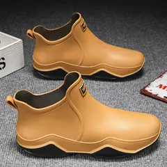TIOZONEY - Bota de Agua Hombre-Marrón