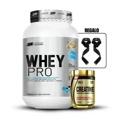 LEVEL PRO - Whey Pro 1.1 kg Cookies+Creatina 250GrStraps